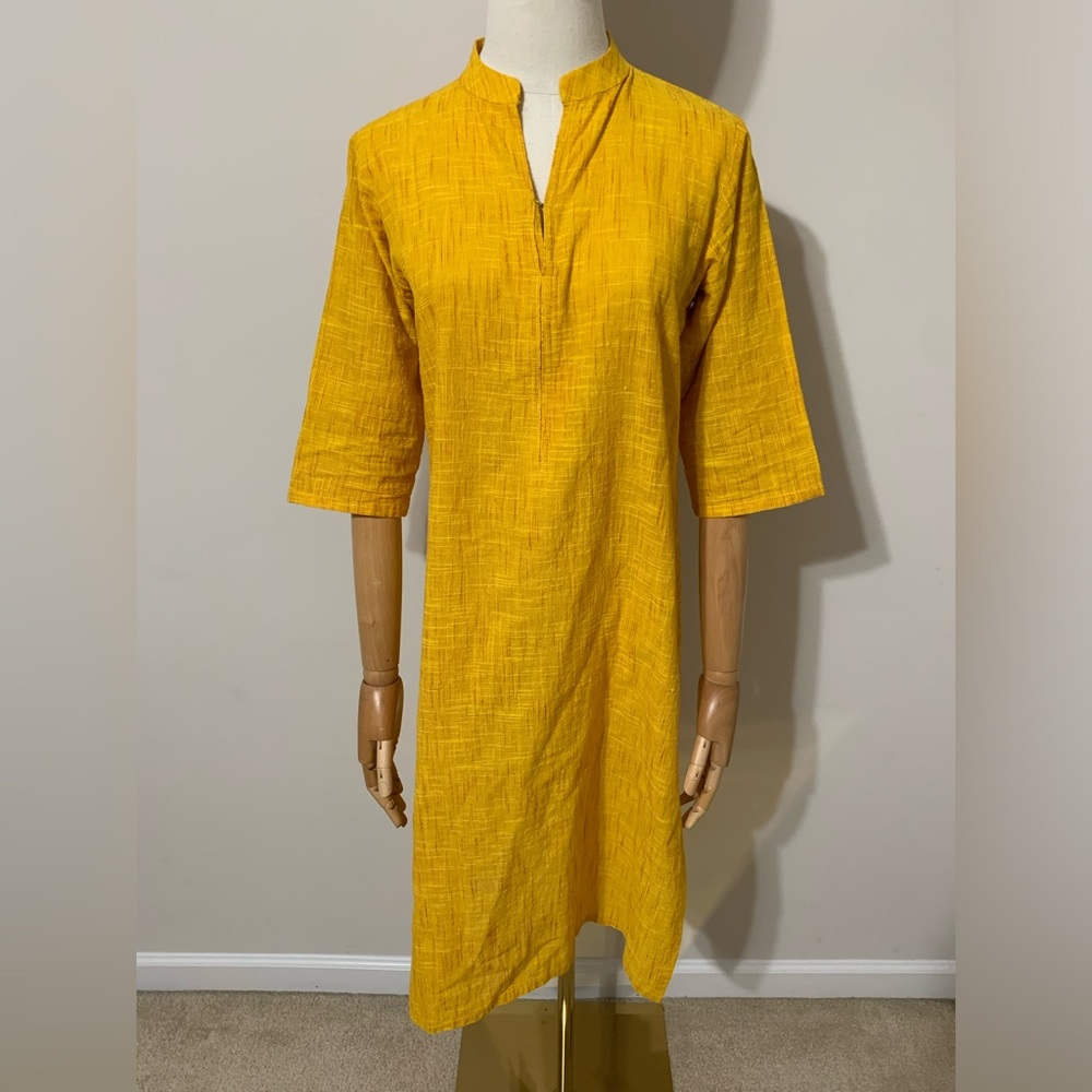 Mustard Yellow Desi Tunic Top / Dress